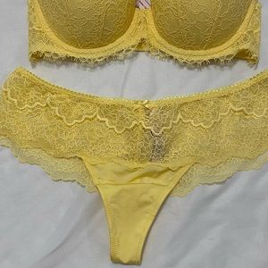 Yellow bra set